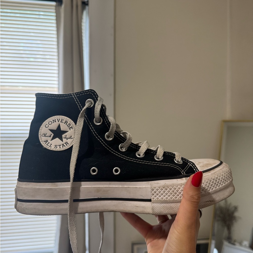 Converse Black and White High-Tops